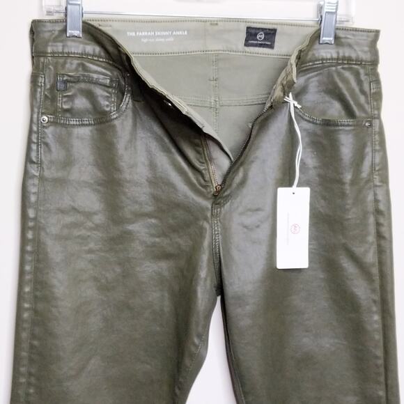 AG Farrah Skinny Ankle Leatherette - Sz 31R - NWT - Picture 3 of 14